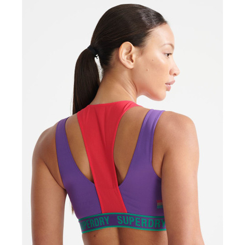 Superdry Γυναικείο μπουστάκι Train Two-Layer Mid Impact Bra